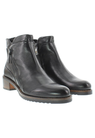 BELQIS - Zeitlose Design Stiefelette mit Deko-Reissverschluss