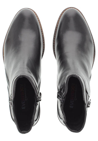 BELQIS - Zeitlose Design Stiefelette mit Deko-Reissverschluss