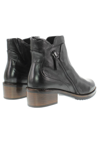 BELQIS - Zeitlose Design Stiefelette mit Deko-Reissverschluss