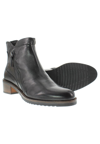 BELQIS - Zeitlose Design Stiefelette mit Deko-Reissverschluss