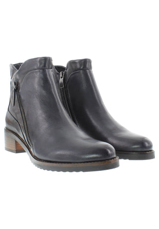 BELQIS - Zeitlose Design Stiefelette mit Deko-Reissverschluss