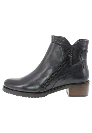 BELQIS - Zeitlose Design Stiefelette mit Deko-Reissverschluss