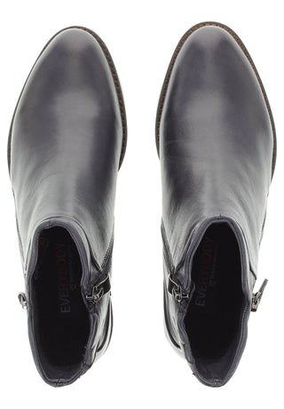 BELQIS - Zeitlose Design Stiefelette mit Deko-Reissverschluss