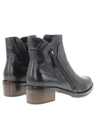 BELQIS - Zeitlose Design Stiefelette mit Deko-Reissverschluss