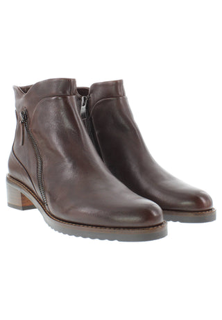 BELQIS - Zeitlose Design Stiefelette mit Deko-Reissverschluss