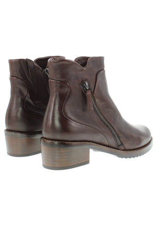 BELQIS - Zeitlose Design Stiefelette mit Deko-Reissverschluss
