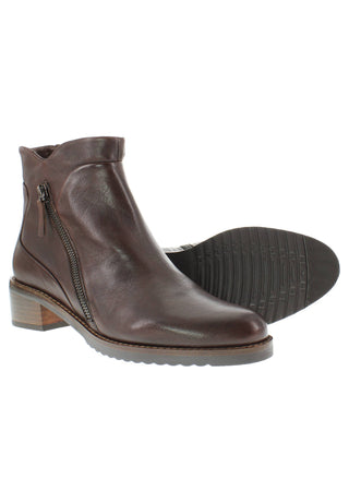 BELQIS - Zeitlose Design Stiefelette mit Deko-Reissverschluss