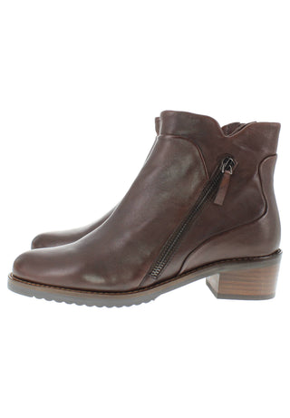 BELQIS - Zeitlose Design Stiefelette mit Deko-Reissverschluss