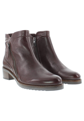 BELQIS - Zeitlose Design Stiefelette mit Deko-Reissverschluss