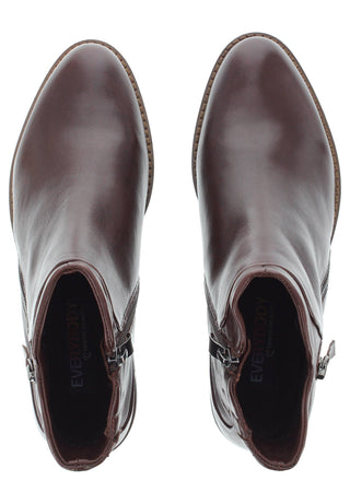 BELQIS - Zeitlose Design Stiefelette mit Deko-Reissverschluss