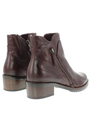 BELQIS - Zeitlose Design Stiefelette mit Deko-Reissverschluss