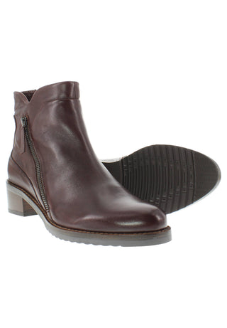 BELQIS - Zeitlose Design Stiefelette mit Deko-Reissverschluss