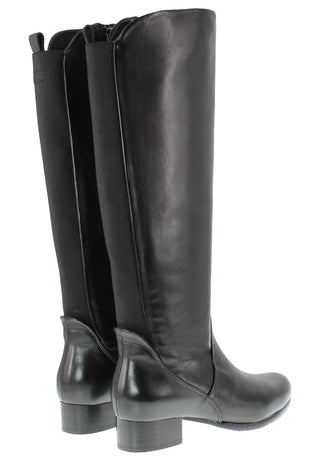 BEYONCE - Zeitloser Reiterstiefel mit Elastik-Einsatz