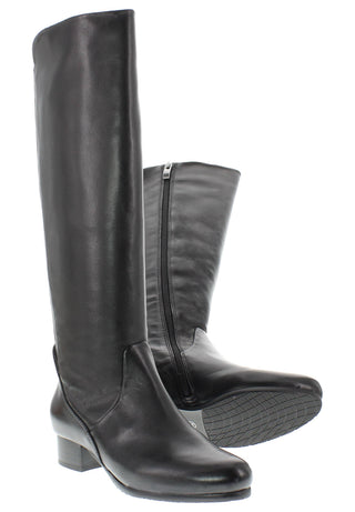 BEYONCE - Zeitloser Reiterstiefel mit Elastik-Einsatz
