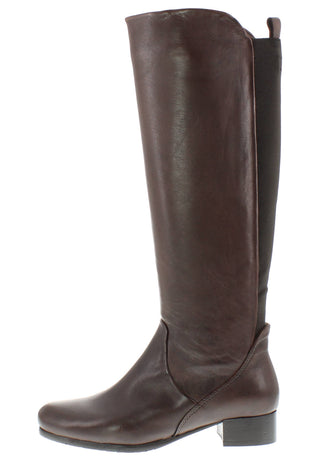BEYONCE - Zeitloser Reiterstiefel mit Elastik-Einsatz