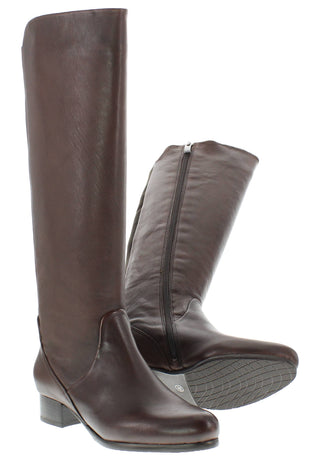 BEYONCE - Zeitloser Reiterstiefel mit Elastik-Einsatz