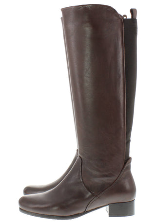 BEYONCE - Zeitloser Reiterstiefel mit Elastik-Einsatz