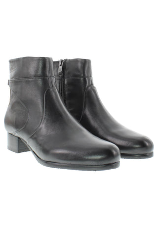 BREA - Damen Lederstiefelette mit dekorativen Lederapplikationen