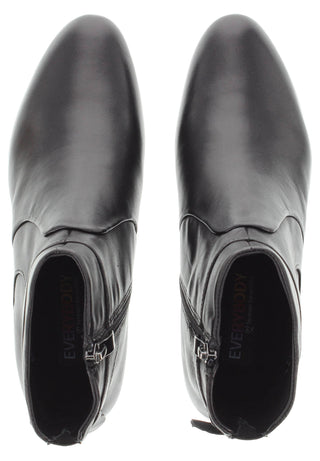 BREA - Damen Lederstiefelette mit dekorativen Lederapplikationen