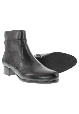 BREA - Damen Lederstiefelette mit dekorativen Lederapplikationen