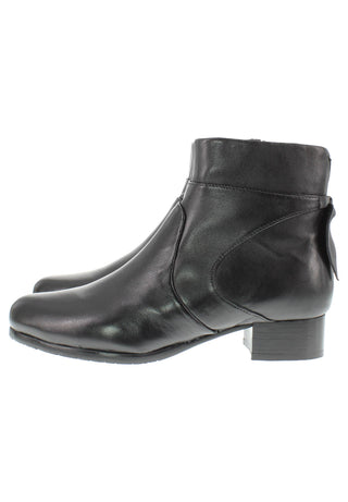 BREA - Damen Lederstiefelette mit dekorativen Lederapplikationen