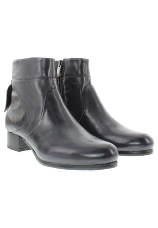 BREA - Damen Lederstiefelette mit dekorativen Lederapplikationen