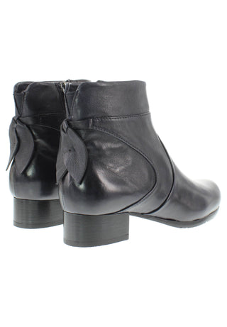 BREA - Damen Lederstiefelette mit dekorativen Lederapplikationen