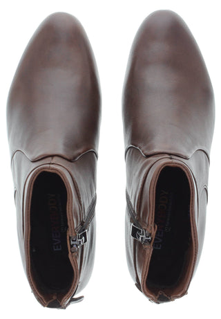 BREA - Damen Lederstiefelette mit dekorativen Lederapplikationen
