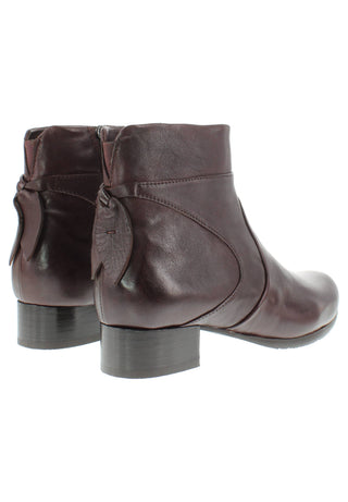 BREA - Damen Lederstiefelette mit dekorativen Lederapplikationen