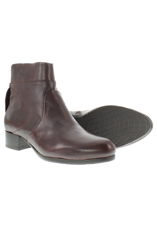 BREA - Damen Lederstiefelette mit dekorativen Lederapplikationen
