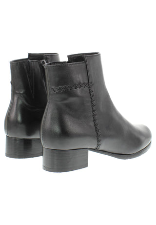 BRIANDA - Damen Lederstiefelette mit dekorativer Handnaht