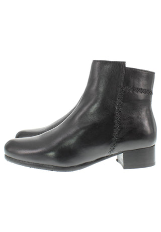 BRIANDA - Damen Lederstiefelette mit dekorativer Handnaht
