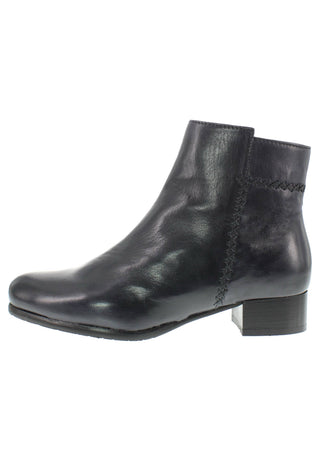 BRIANDA - Damen Lederstiefelette mit dekorativer Handnaht