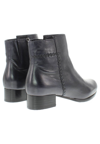 BRIANDA - Damen Lederstiefelette mit dekorativer Handnaht