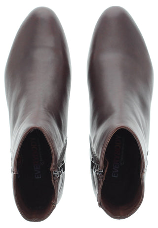 BRIANDA - Damen Lederstiefelette mit dekorativer Handnaht