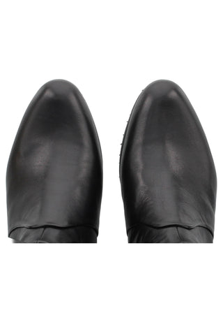 BRANKA - Damen Lederstiefel mit elastischem Wadeneinsatz