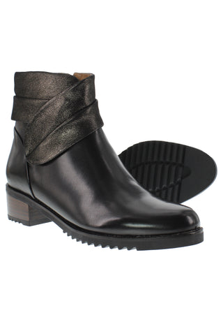 BRIONY - Damenstiefelette mit Leder-Umschlag