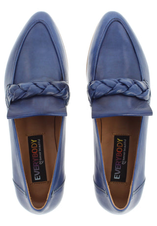 BULBO - Lederslipper mit Flechtdetail