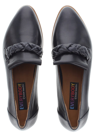 BULBO - Lederslipper mit Flechtdetail