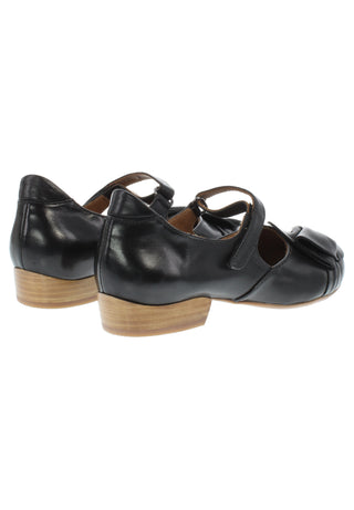 GEENA - Ballerina mit Lederapplikation