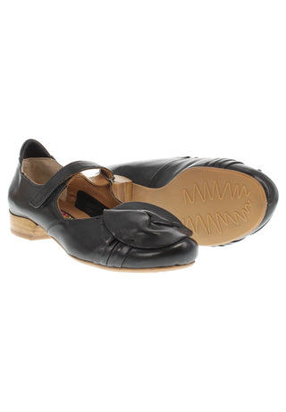 GEENA - Ballerina mit Lederapplikation