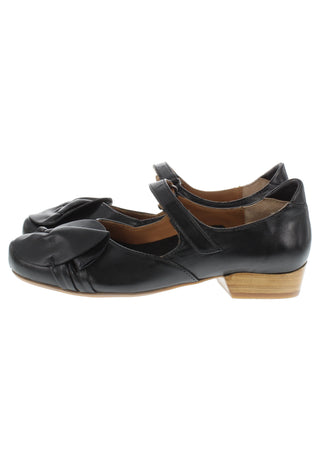 GEENA - Ballerina mit Lederapplikation