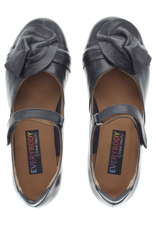 GEENA - Ballerina mit Lederapplikation