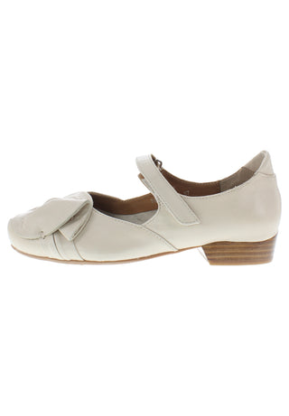GEENA - Ballerina mit Lederapplikation