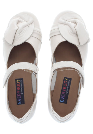 GEENA - Ballerina mit Lederapplikation