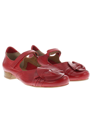 GEENA - Ballerina mit Lederapplikation