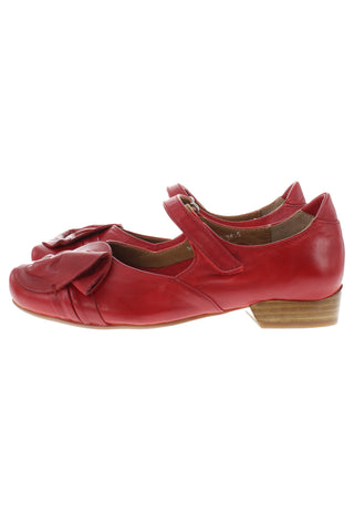GEENA - Ballerina mit Lederapplikation
