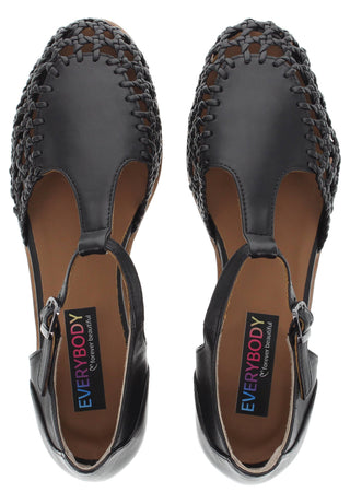 ABIONA - Fashion Sandalette mit Flecht Elementen