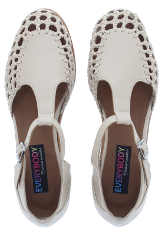 ABIONA - Fashion Sandalette mit Flecht Elementen