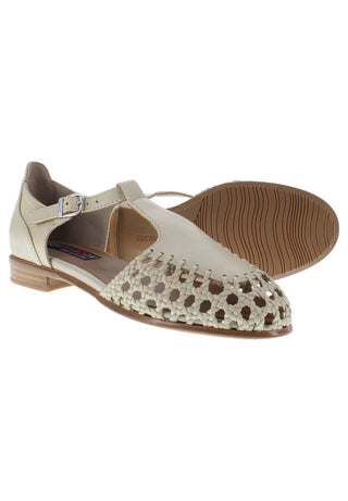 ABIONA - Fashion Sandalette mit Flecht Elementen